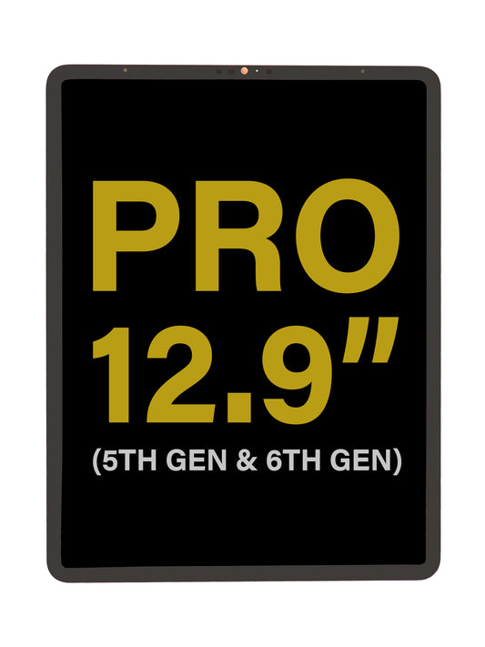 iPad Pro 12.9" (5th Gen) Screen Assembly / Pro 12.9" (6th Gen) (Refurbished) (Black)