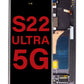 OLED Assembly with Frame for Galaxy S22 Ultra (S908) (PHANTOM BLACK) (Aftermarket OLED)