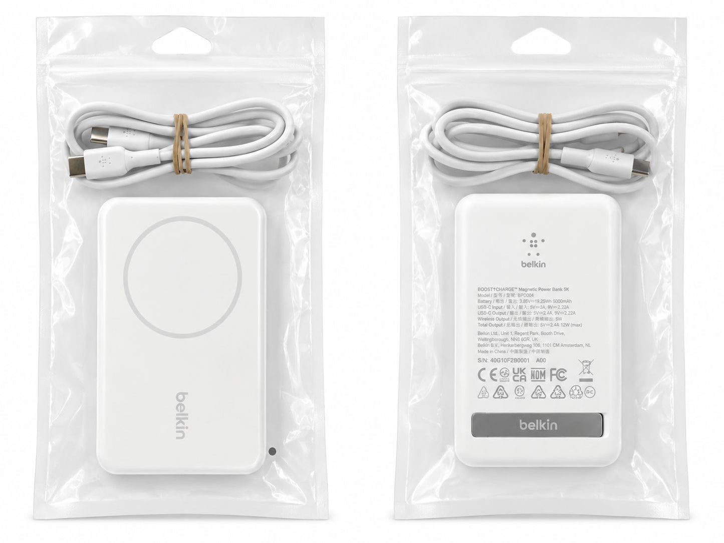 Belkin BoostCharge Magnetic Wireless Power Bank 5K + Stand (in Bag)
