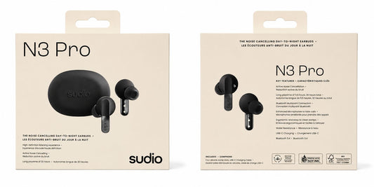 Sudio N3 Pro Audio In-Ear Noise Cancelling True Wireless Earbuds (Open Box)