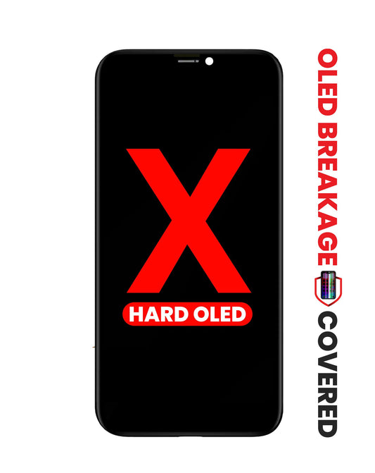 OLED Assembly for iPhone X (Aftermarket QV8 / Hard) (Exclusive OLED Breakage Warranty)