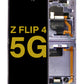 SGO Z Flip 4 5G 2022 (Inner LCD) Screen Assembly (With The Frame) (Service Pack) (Violet / Bora Purple)