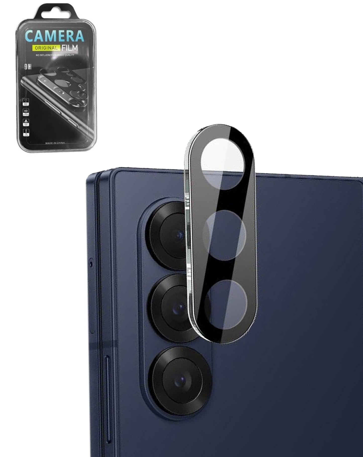 Back Camera Tempered Glass for Galaxy Z Fold 7 / Z Fold 8 Ultra (BLACK)