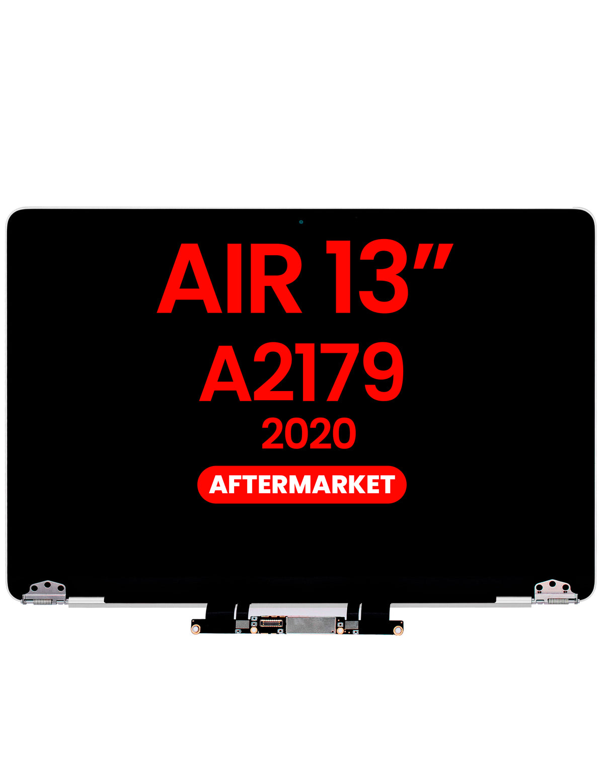 LCD Assembly (SILVER) (NO LOGO) (Aftermarket) for MacBook Air 13" Retina (A2179 / Early 2020)