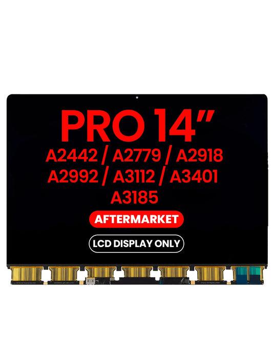 LCD Display Only (Aftermarket) for MacBook Pro 14" (A2442 / A2779 / A2918 / A2992 / A3112 / A3401 / A3185)
