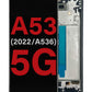 Samsung A53 2022 5G (A536) Screen Assembly (6.46") (With The Frame) (OLED) (Black)