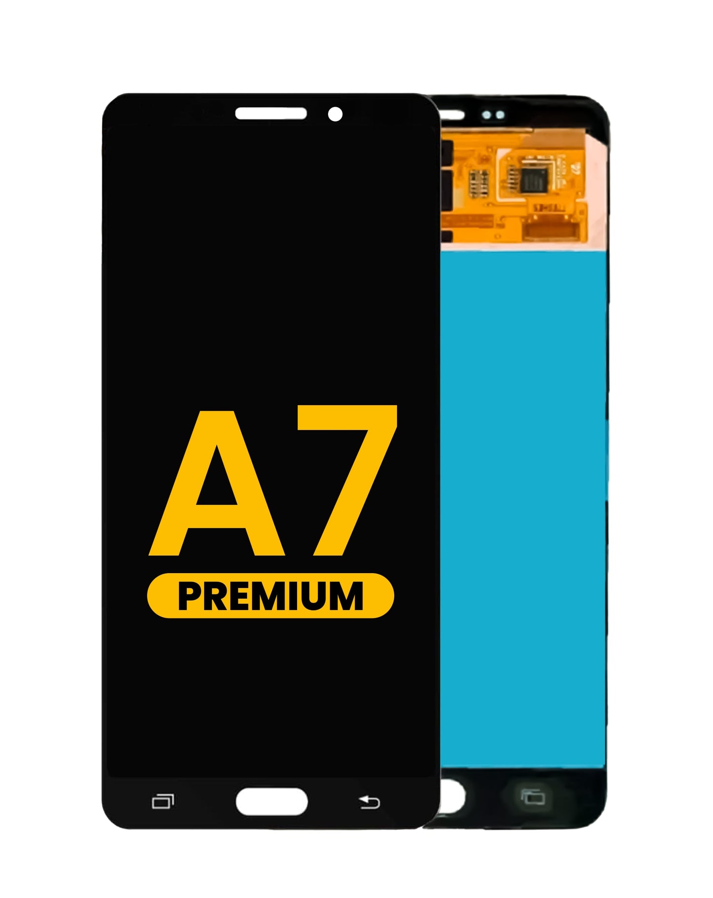 OLED Assembly without Frame for Galaxy A7 (A710 / 2016) (BLACK) (Premium)