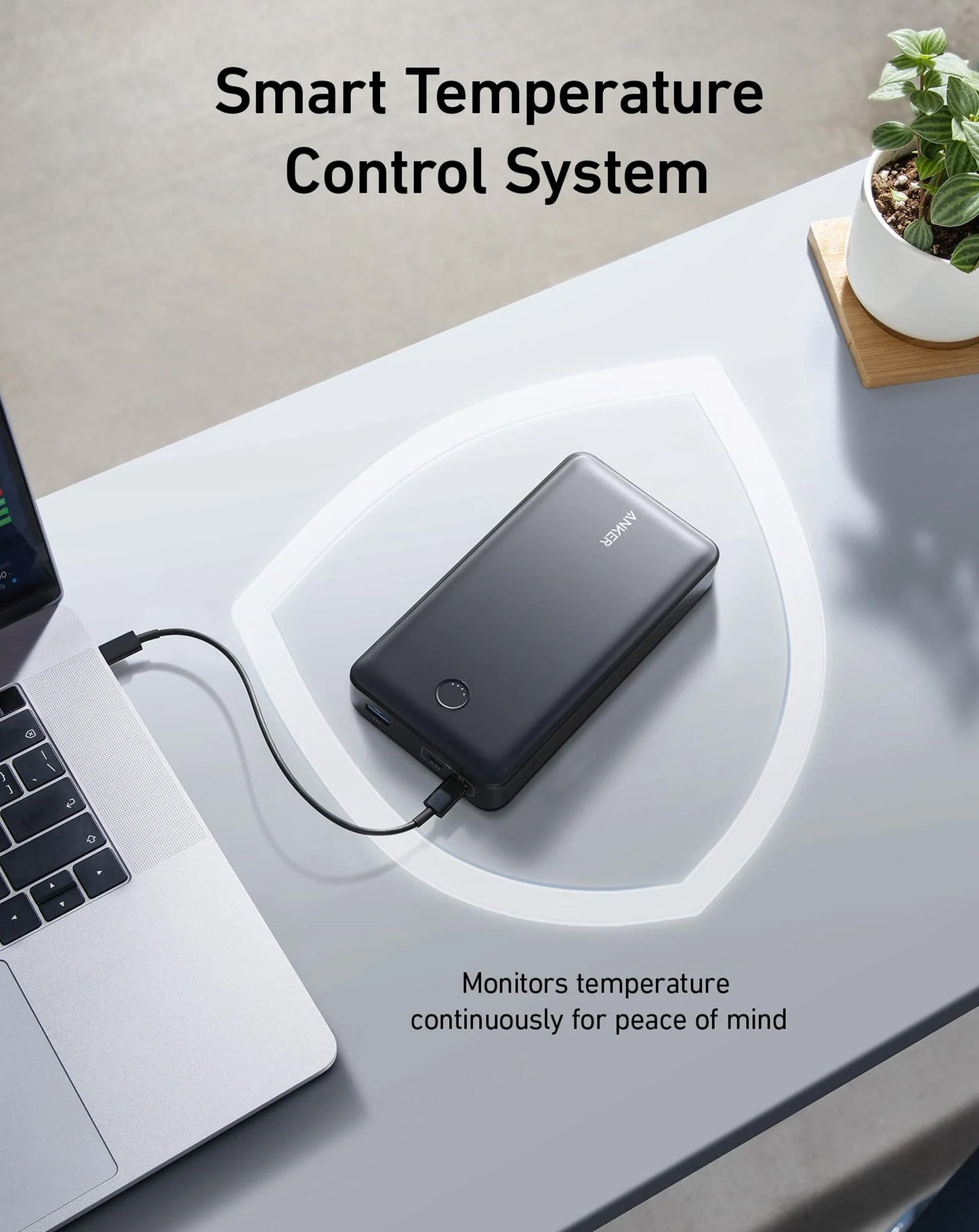 Anker 537 Powercore Power Bank (24000 mAh / 65W) (BLACK) (Only Ground Shipping)