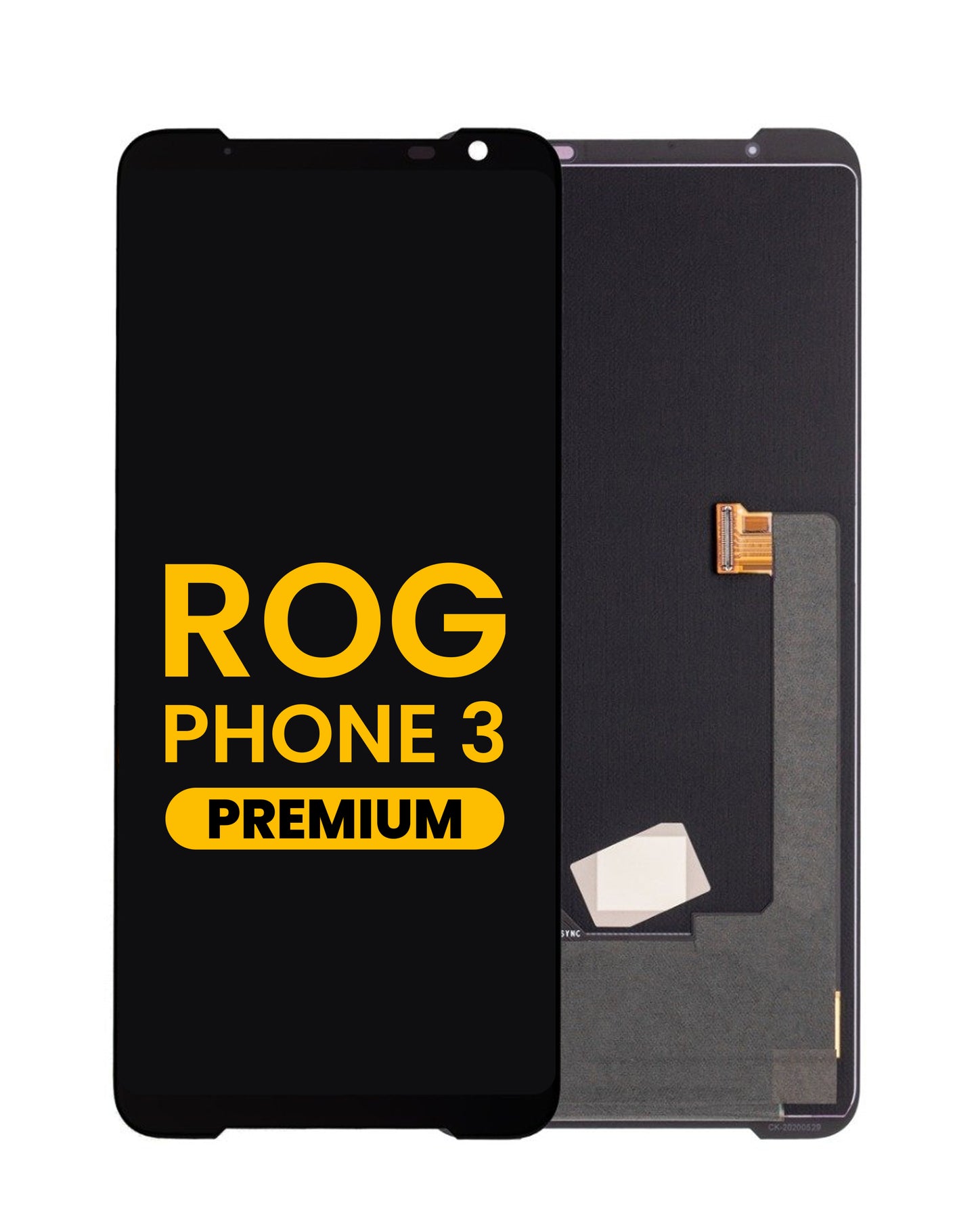 OLED Assembly without Frame for Asus ROG Phone 3 (ZS661KS / ZS661KL) (Premium)