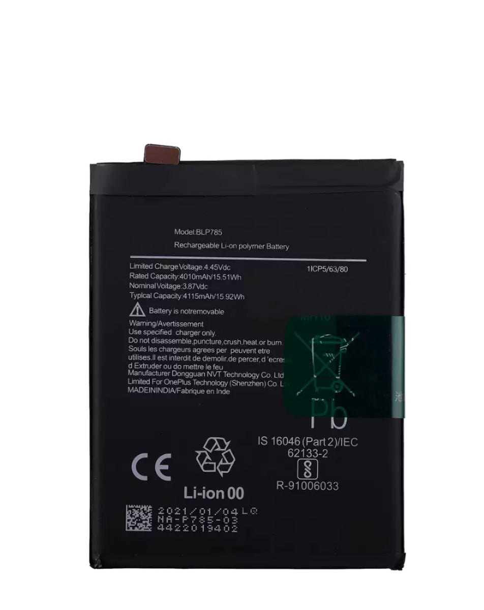 Replacement Battery for OnePlus Nord 4G (BLP785) (Only Ground Shipping)