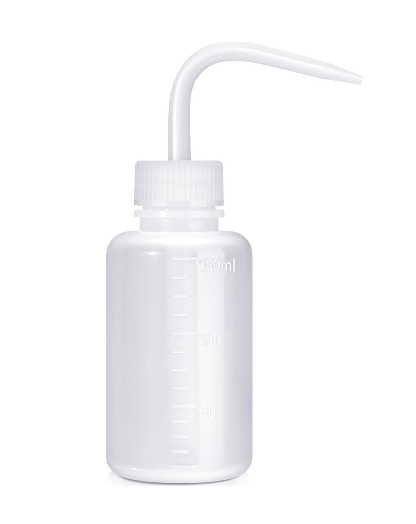 Curved Plastic Squeeze Diffuser Wash Clean Bottle (150ml)
