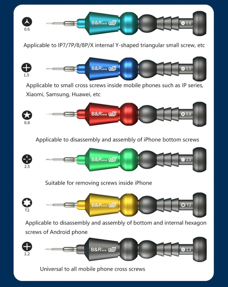 B&R Space Dream The Ocean And Star Torque Screwdriver 6 Pcs Set