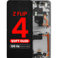 OLED Assembly with Frame for Galaxy Z Flip 4 F721 (BLACK) (US & International) (Aftermarket Pro OLED / 120HZ)