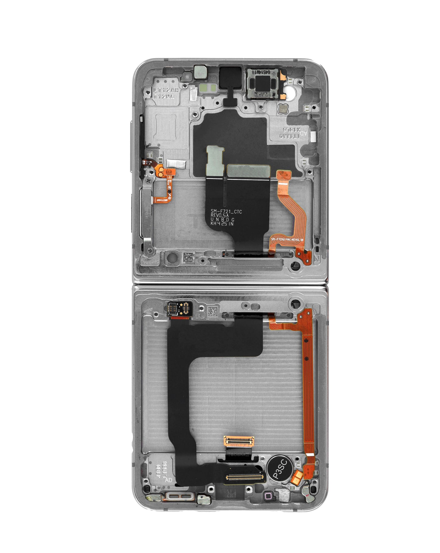 OLED Assembly with Frame for Galaxy Z Flip 4 F721 (BLACK) (US & International) (Aftermarket Pro OLED / 120HZ)