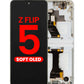 OLED Assembly with Frame for Galaxy Z Flip 5 F731 (CREAM) (US & International) (Aftermarket OLED)