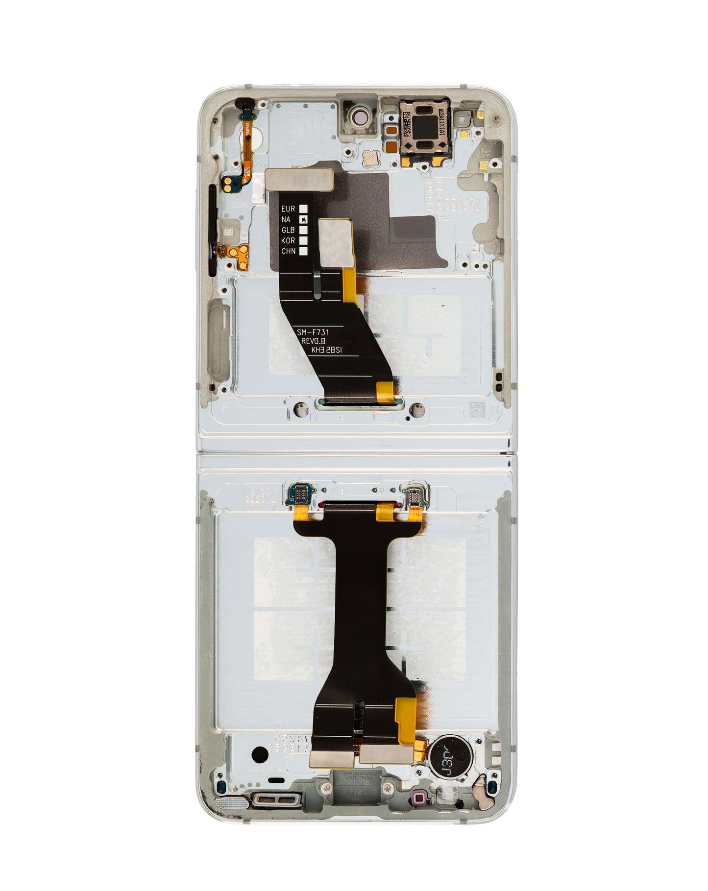 OLED Assembly with Frame for Galaxy Z Flip 5 F731 (CREAM) (US & International) (Aftermarket OLED)