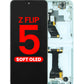 OLED Assembly with Frame for Galaxy Z Flip 5 F731 (MINT) (US & International) (Aftermarket OLED)