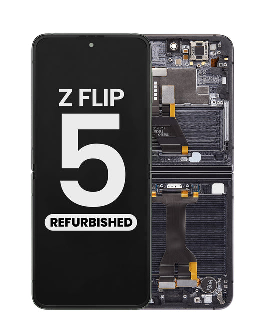 OLED Assembly with Frame for Galaxy Z Flip 5 F731 (GRAPHITE) (US and International) (Refurbished)