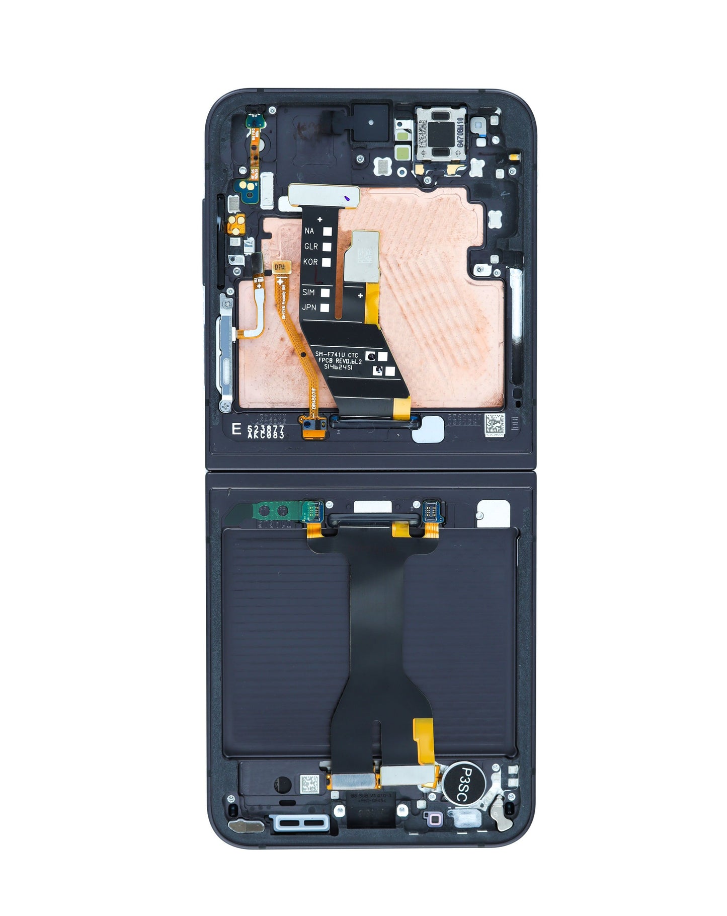 Samsung Z Flip 6 5G 2023 (Inner LCD) Screen Assembly (With The Frame) (Service Pack) (Black)