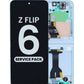 OLED Assembly with Frame for Galaxy Z Flip 6 F741 (BLUE) (US & International) (Service Pack)