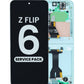 OLED Assembly with Frame for Galaxy Z Flip 6 F741 (MINT) (US & International) (Service Pack)