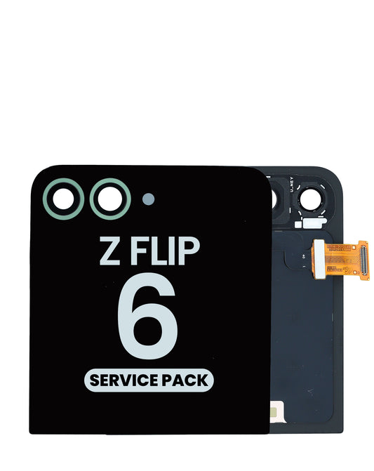 Outer OLED Assembly without Frame for Galaxy Z Flip 6 (F741) (Mint) (Service Pack)