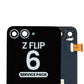 Outer OLED Assembly without Frame for Galaxy Z Flip 6 F741 (SILVER SHADOW) (Service Pack)