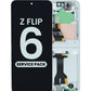 Samsung Z Flip 6 5G 2023 (Inner LCD) Screen Assembly (With The Frame) (Service Pack) (Silver)