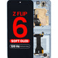 OLED Assembly with Frame for Galaxy Z Flip 6 F741 (BLUE) (US & International) (Aftermarket Pro OLED / 120HZ)