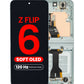 OLED Assembly with Frame for Galaxy Z Flip 6 F741 (MINT) (US & International) (Aftermarket Pro OLED / 120HZ)