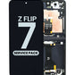 OLED Assembly with Frame for Galaxy Z Flip 7 F766 (JETBLACK) (Single Sim Version) (Service Pack)