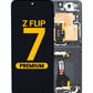 OLED Assembly with Frame for Galaxy Z Flip 7 F766 (JET BLACK) (US & International) (Premium)