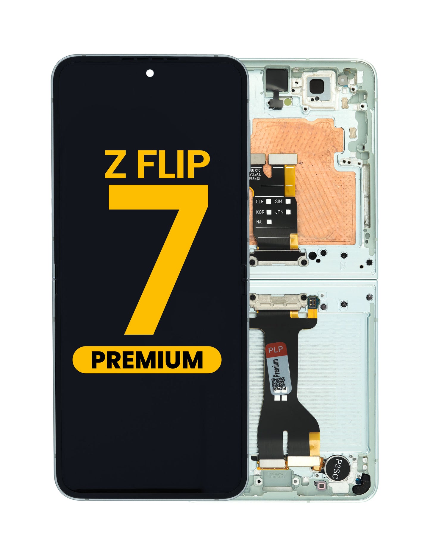 OLED Assembly with Frame for Galaxy Z Flip 7 F766 (MINT) (US & International) (Premium)