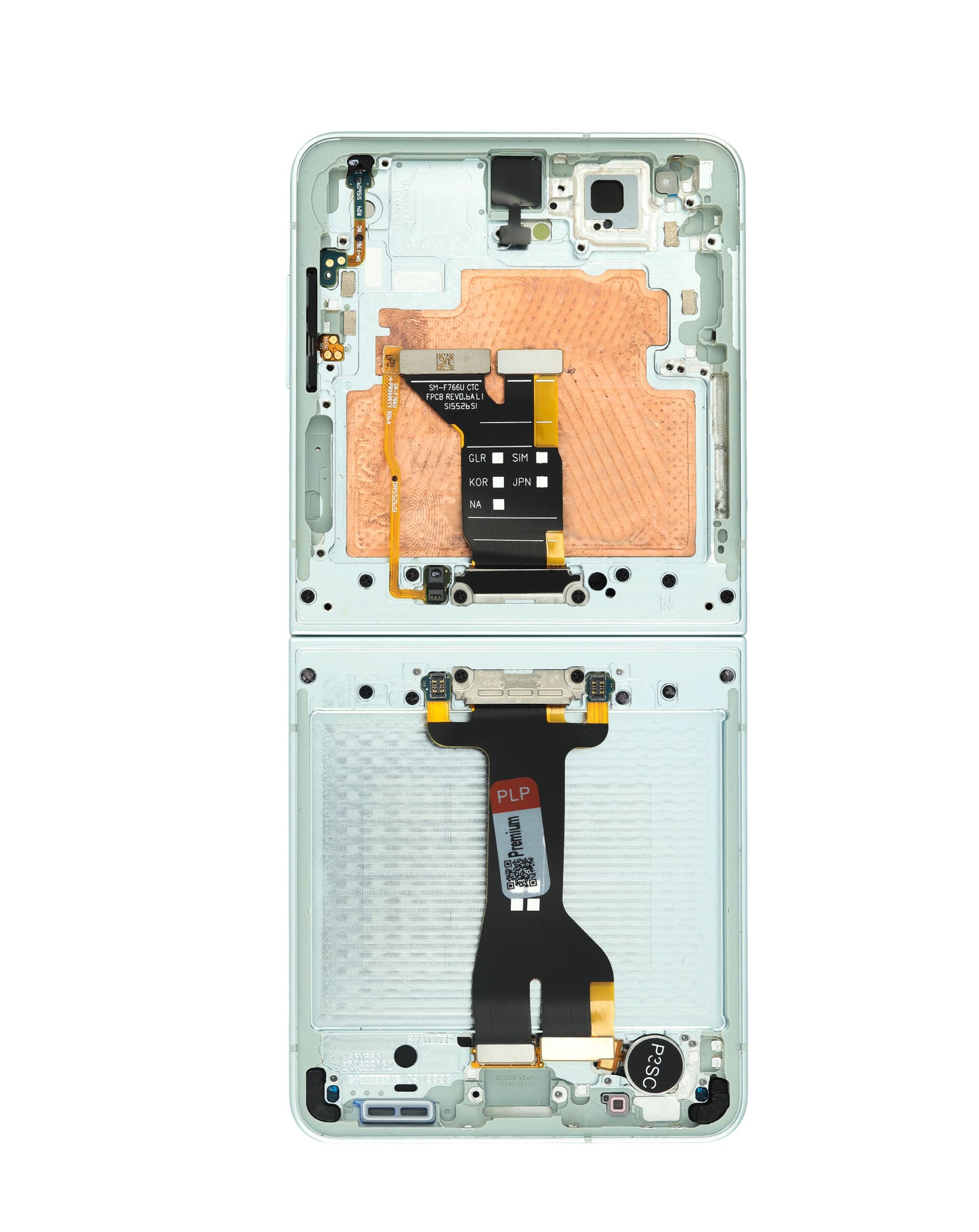OLED Assembly with Frame for Galaxy Z Flip 7 F766 (MINT) (US & International) (Premium)