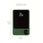 Magnetic Wireless Power Bank with LED Display (GREEN) (10000 mAh) (Only Ground Shipping)