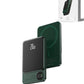 Magnetic Wireless Power Bank with LED Display (GREEN) (10000 mAh) (Only Ground Shipping)