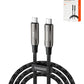 Toocki USB C-C Super Fast Braided Charging Data Cable for TV / Laptop / Robot / SmartPhone / Tablets (