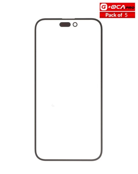 Front Glass w/ OCA (Pack of 5) for iPhone 14 Pro (G+ Oca Pro)