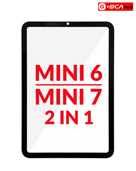 G+Oca Pro iPad Mini 6 / Mini 7 (A17 Pro) Front Glass w/ OCA (2 in 1) (BLACK)