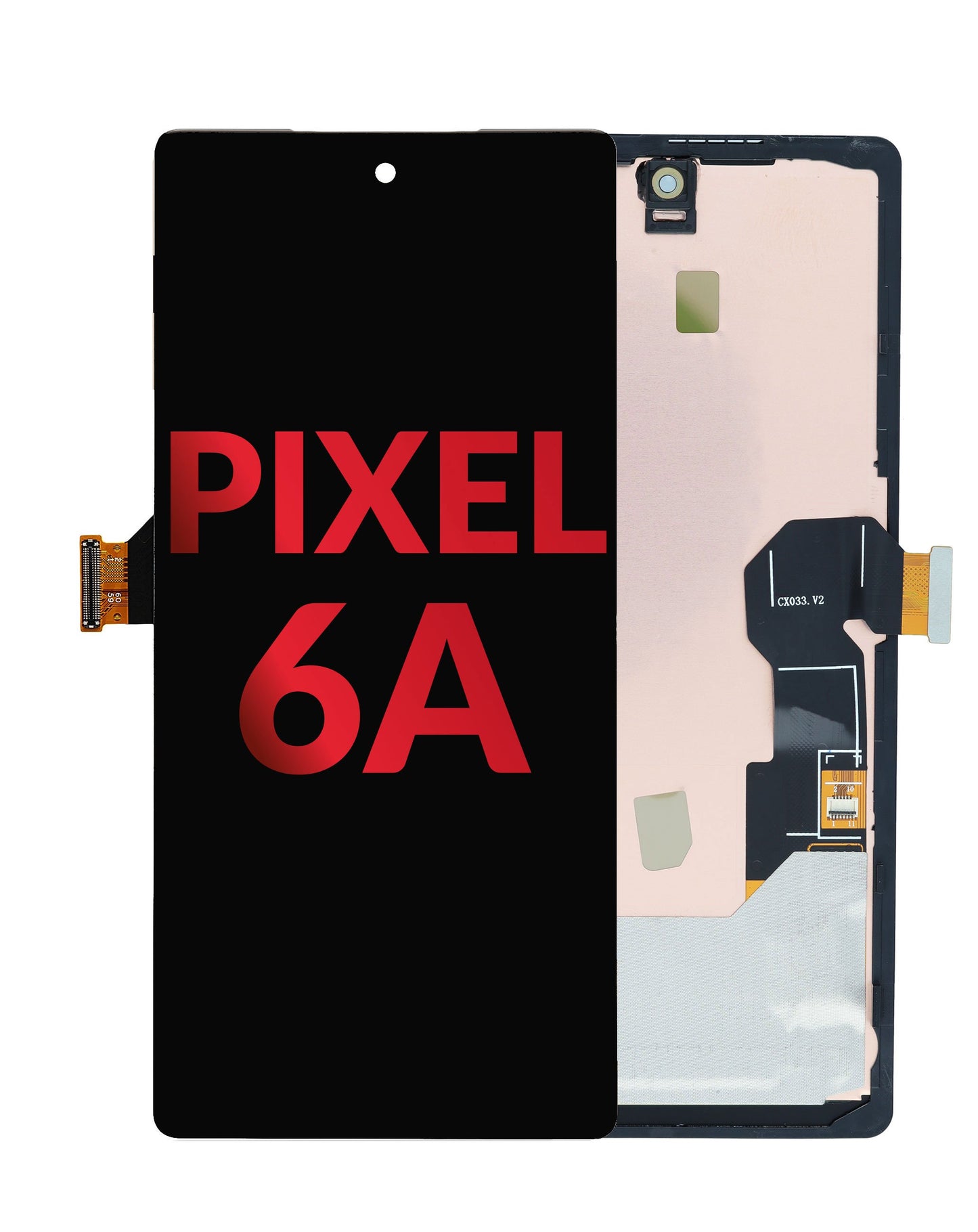 Google Pixel 6A Screen Assembly (With The Frame) (OLED) (Black)