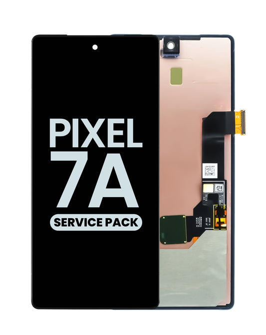 Google Pixel 7A Screen Assembly (Without The Frame) (With Fingerprint Sensor) (Service Pack) (Black)