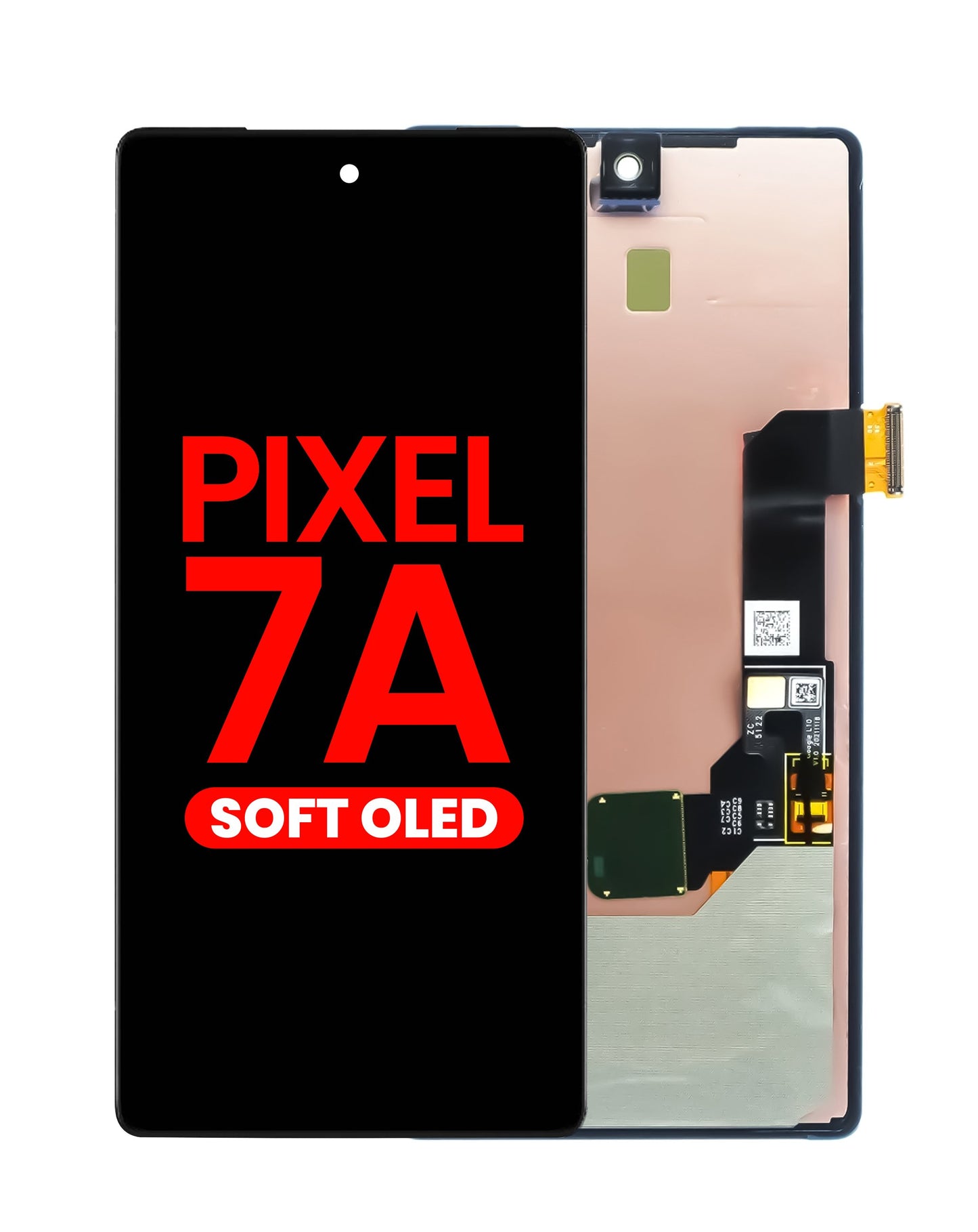 OLED Assembly with Frame for Pixel 7A (Without Fingerprint Sensor) (Aftermarket OLED)