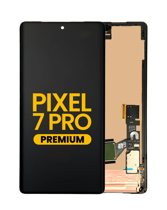 Google Pixel 7 Pro Screen Assembly (With The Frame)(With Finger Print Sensor)(Refurbished) (Black)