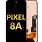 GOP Pixel 8A Screen Assembly (With The Frame) (Refurbished) (Black)