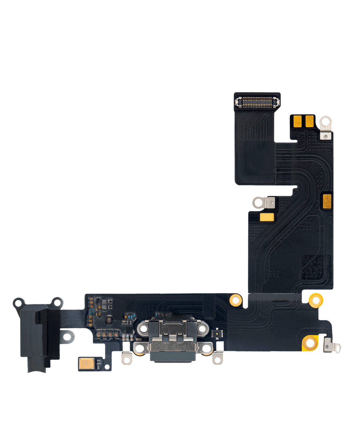 Charging Port Flex Cable for iPhone 6 Plus (BLACK) (Premium)