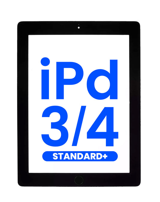 Standard+ Digitizer iPad 3 / iPad 4 (BLACK) (iPad 3 Home Button Pre-Installed)