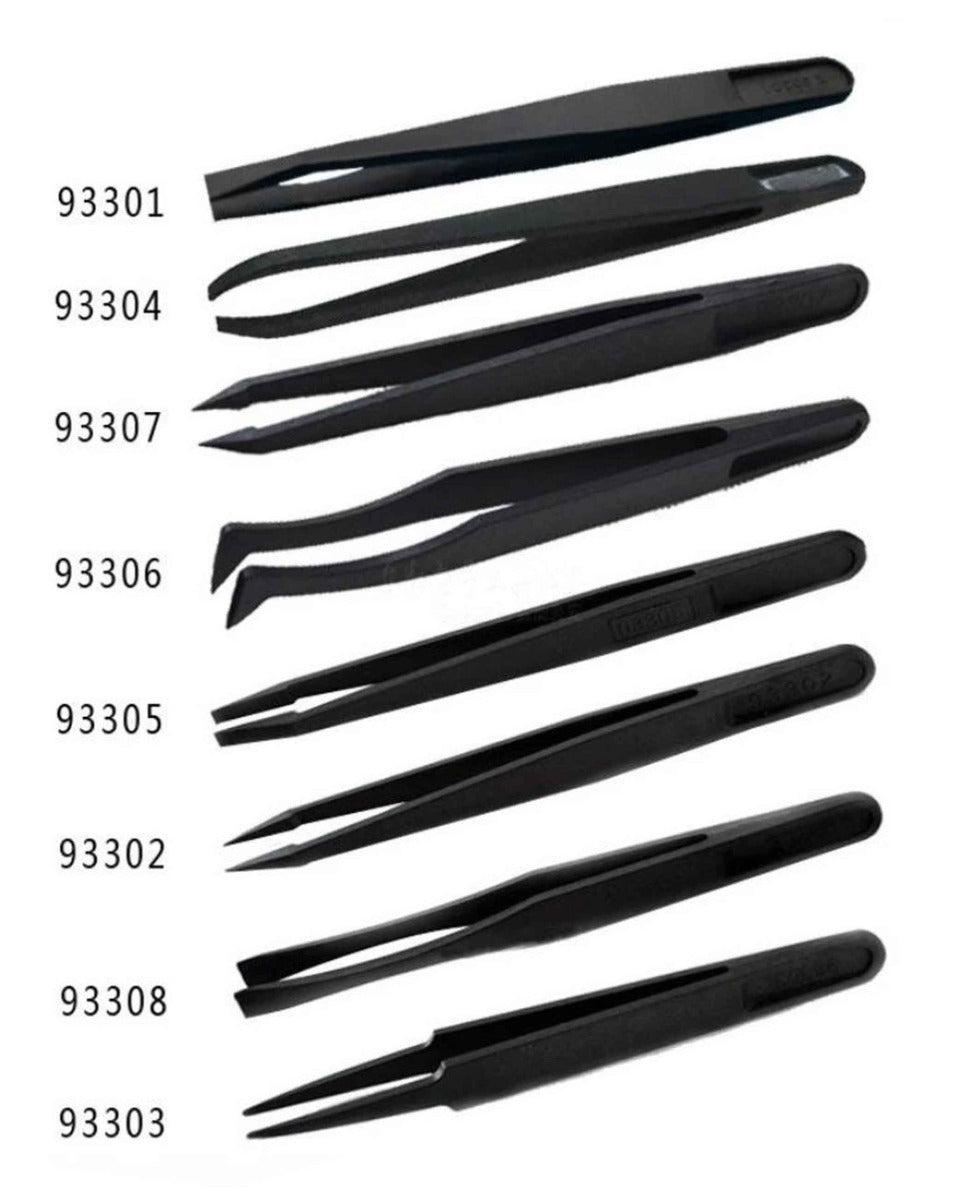 KAIGEXIN Anti-static Plastic Tweezers Set
