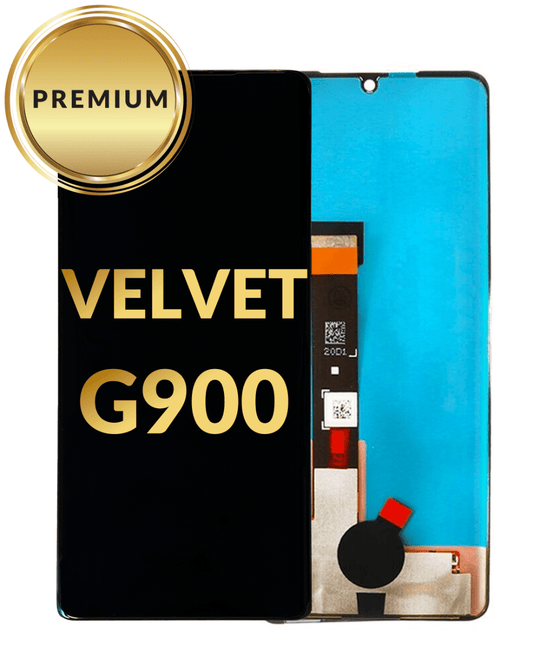 LGV Velvet 5G (Non-Verizon Version) Screen Assembly (Without The Frame) (Refurbished) (Black)