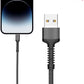 LDNIO LS63 USB A to Lightning Fast Charging Data Cable (GRAY) (3ft)