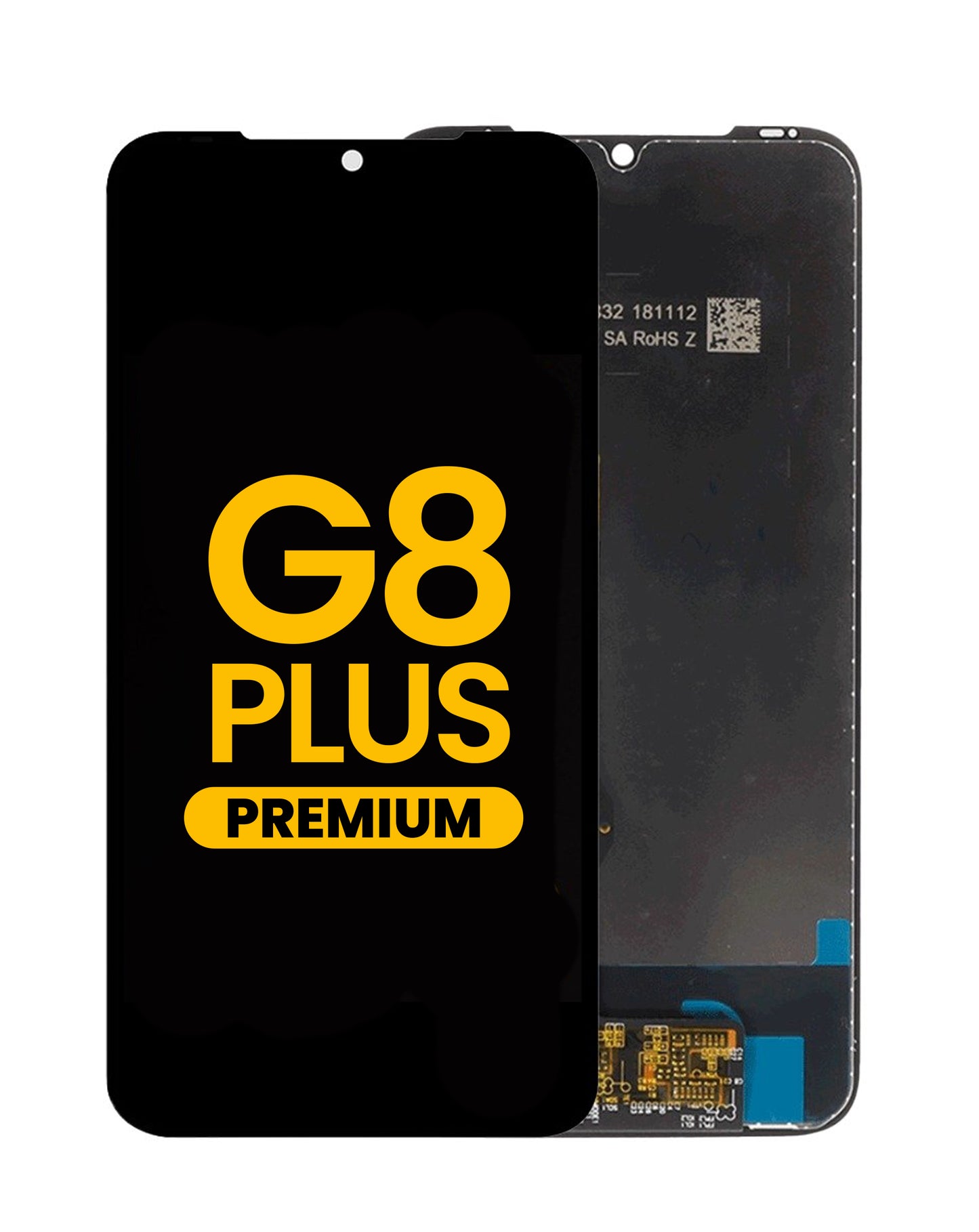 Motorola G8 Plus (XT2019) Screen Assembly (Without The Frame) (Refurbished) (Black)
